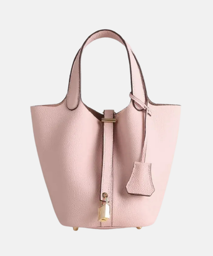 Mistrève | Sac Seau en Cuir Taupe – Élégance  au Quotidien