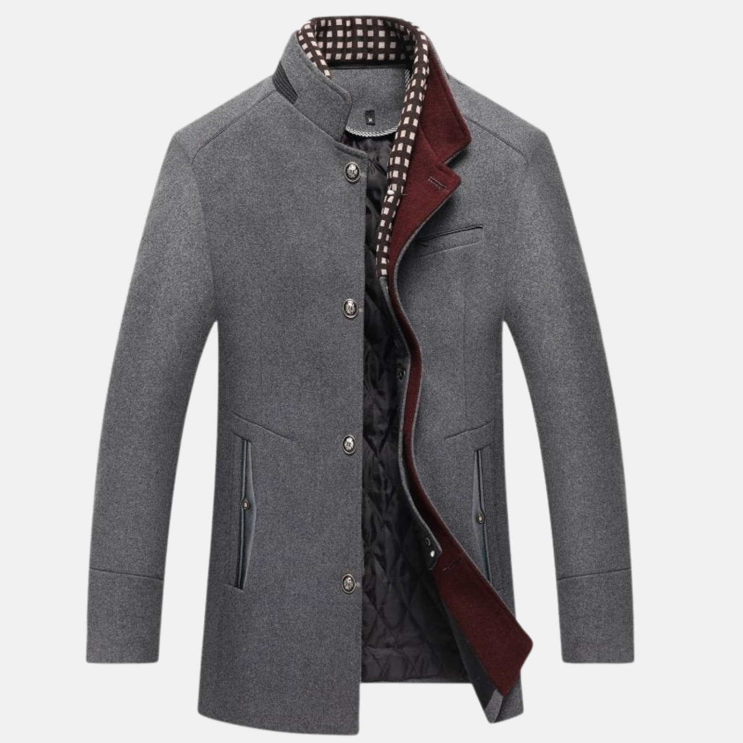 Mistrève | Manteau Croisé Homme Laine  – Élégance Audacieuse & Finition Haut de Gamme