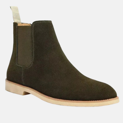 Mistrève | Bottines Chelsea en Veau Velours – Luxe et Confort au Quotidien