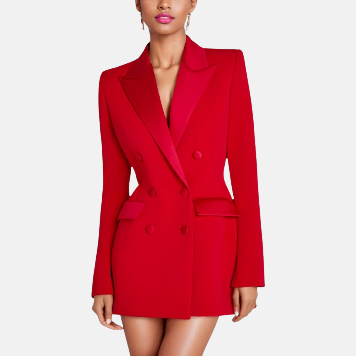 Mistrève | Robe Blazer Femme Double Boutonnage – Élégance Luxueuse et Silhouette Sophistiquée