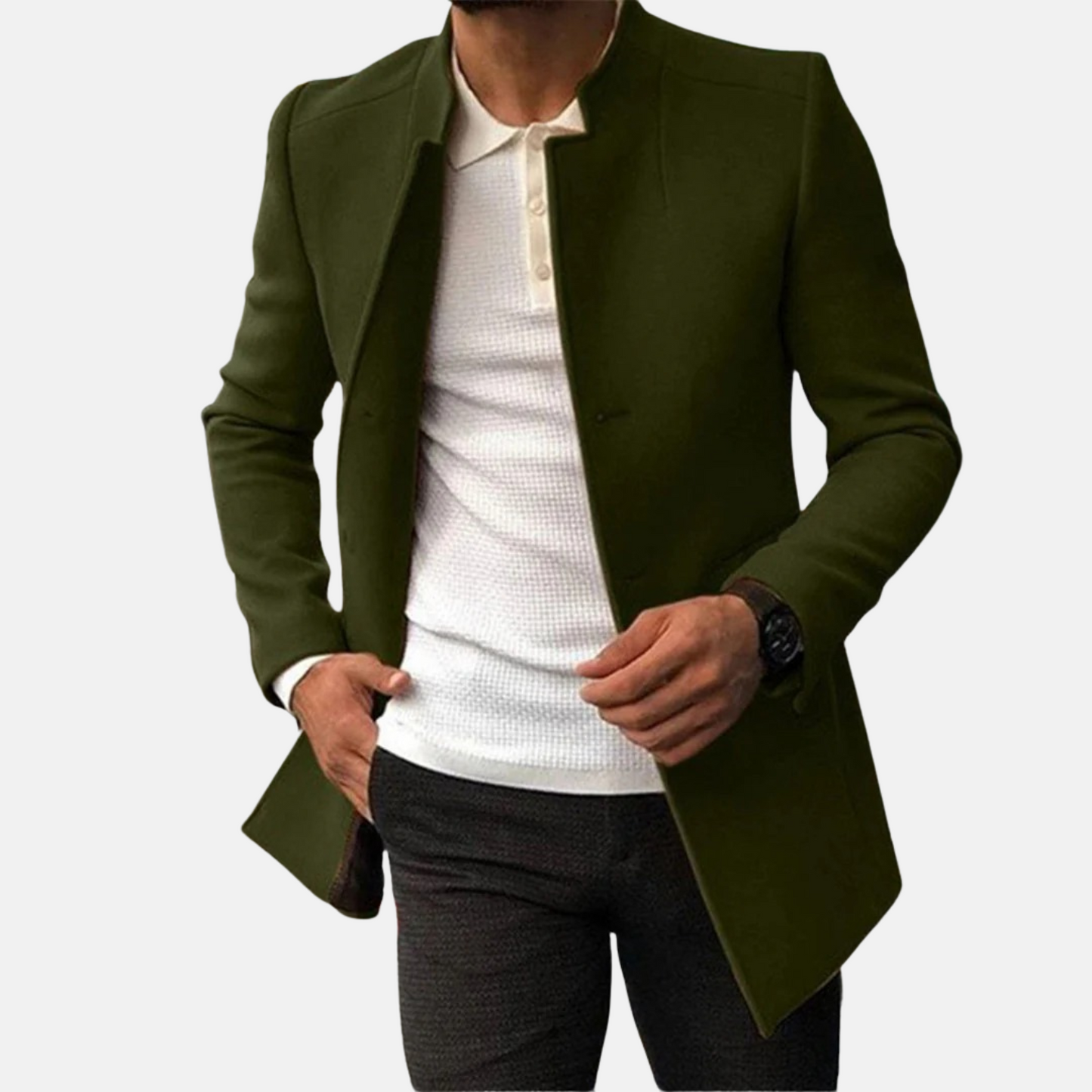 Mistrève | Manteau Long Homme Élégant – Chic Intemporel