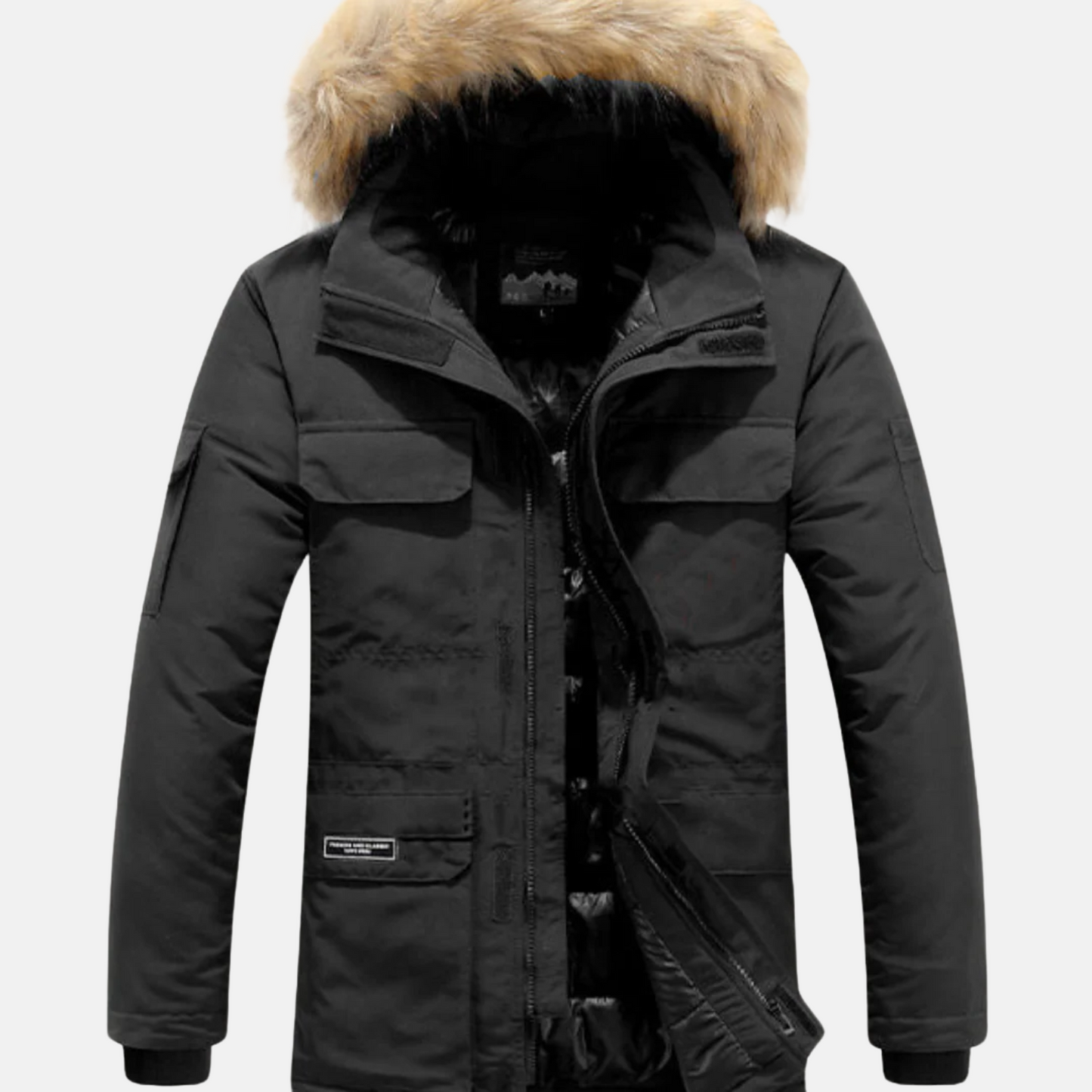 Mistrève | Manteau Homme à Capuche Fourrure – Chaleur Intense et Élégance Moderne