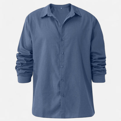 Mistrève | Chemise Décontractée en Lin pour Homme – Élégance Naturelle, Confort Estival