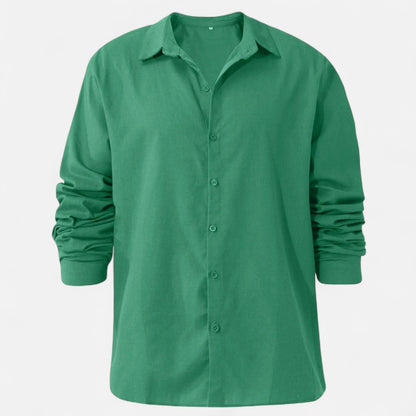 Mistrève | Chemise Décontractée en Lin pour Homme – Élégance Naturelle, Confort Estival