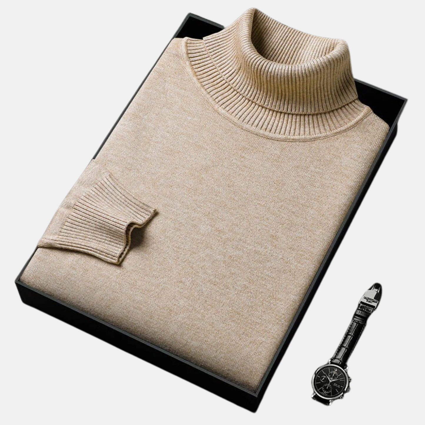 Mistrève | Pull Col Roulé Homme  – Cachemire Luxueux