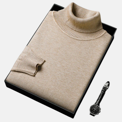 Mistrève | Pull Col Roulé Homme  – Cachemire Luxueux