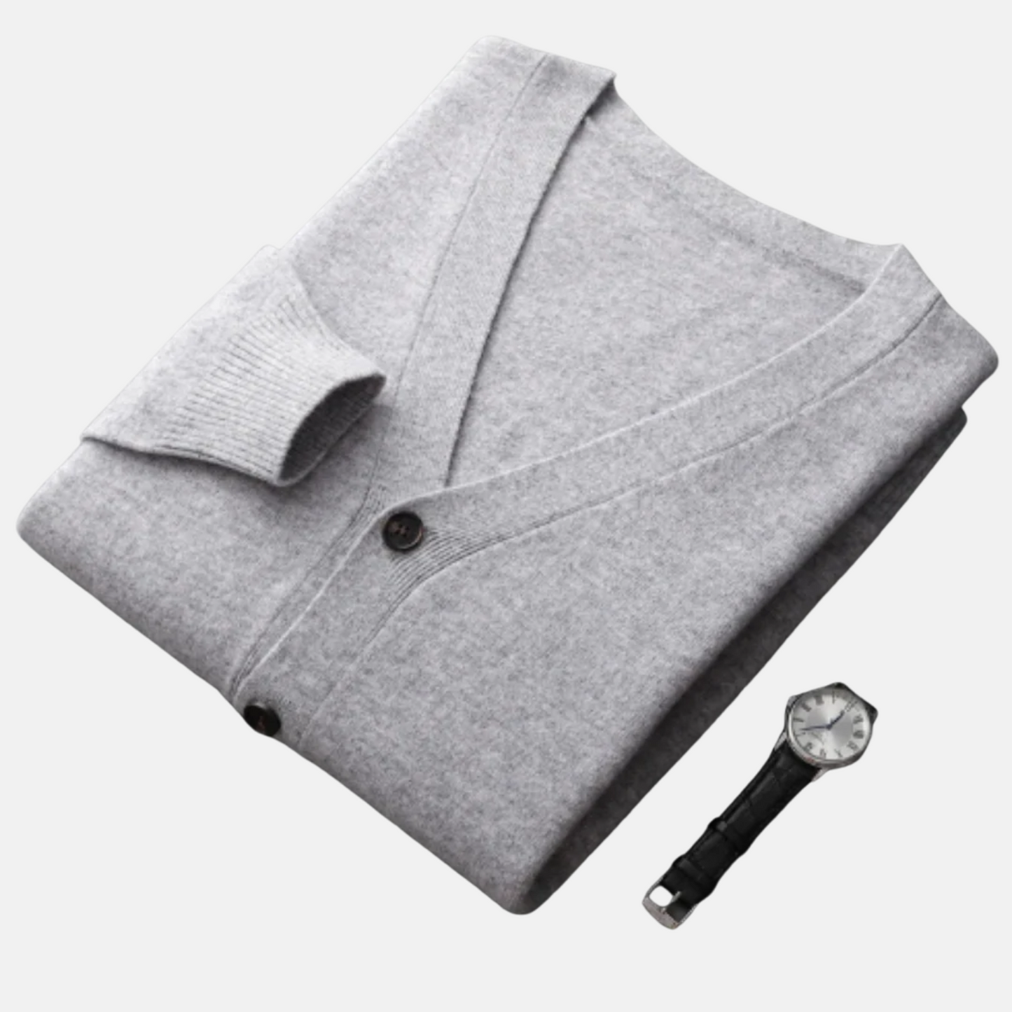 Mistrève | Cardigan Homme Col V en Cachemire – Élégance Intemporelle