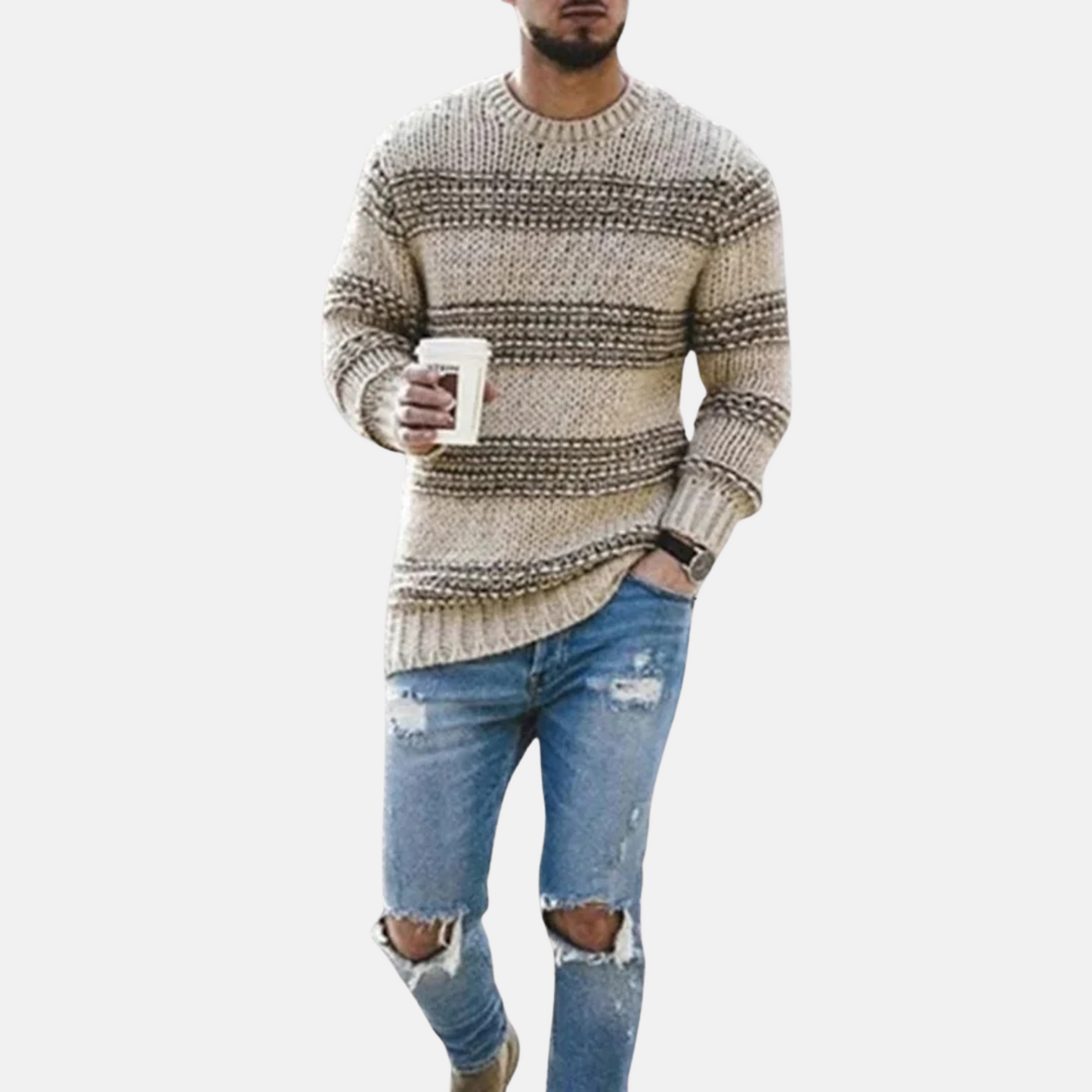 Mistrève | Pull Homme –  Confort Tricoté Doux