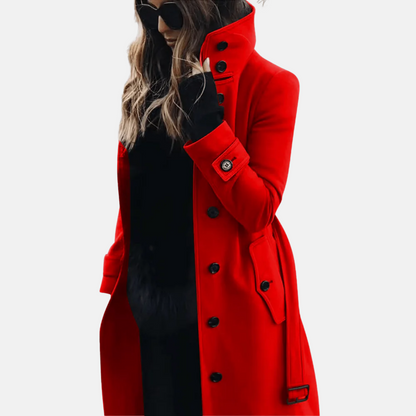 Mistrève | Manteau en laine pour femme – Élégance structurée