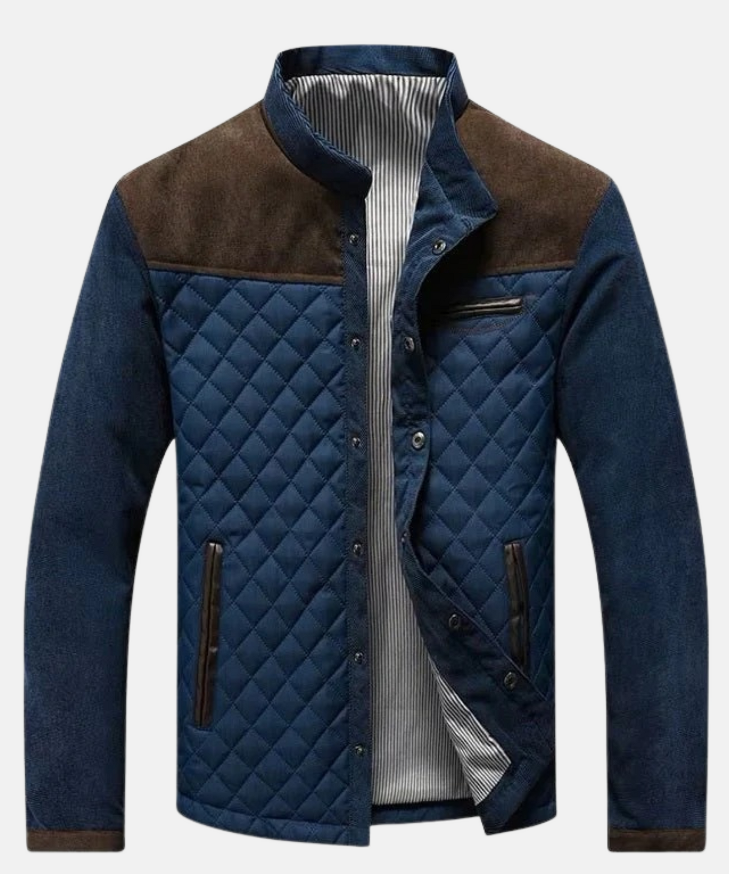 Mistrève | Veste Homme Patchwork Coton – Élégance Intemporelle & Style Polyvalent