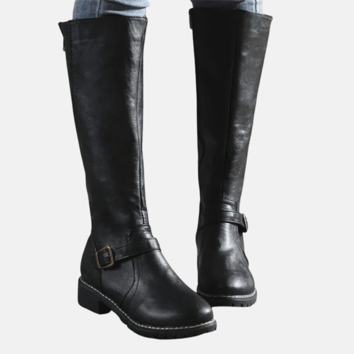 Mistrève | Bottes Hautes en Cuir Premium – Élégance et Confort Quotidien