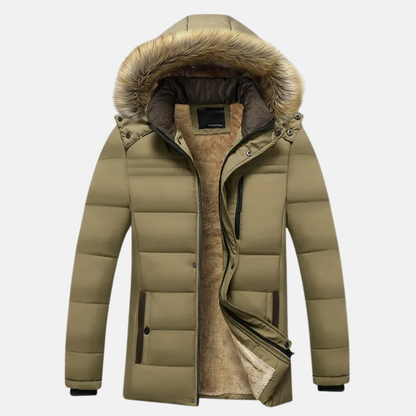 Mistrève | Veste Homme Hiver à Capuche Amovible – Style Outdoor & Protection Thermique