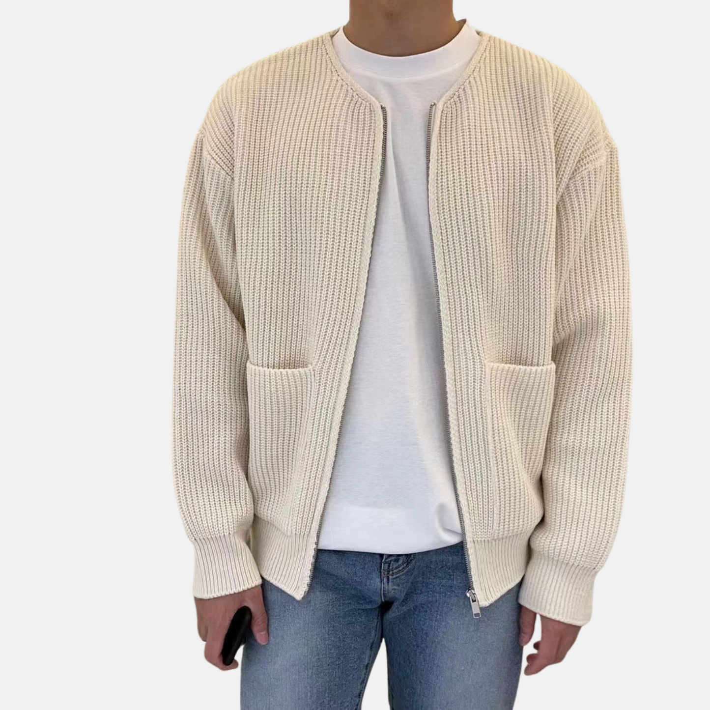 Mistrève | Cardigan Homme en Maille Premium – Style Moderne et Confort Élégant