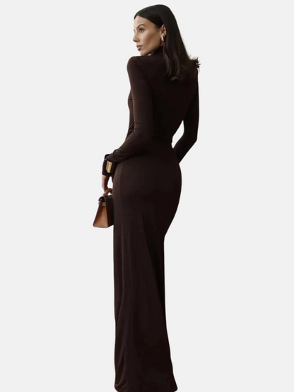 Mistrève | Robe Maxi Froncée Femme – Élégance Audacieuse & Allure Intemporelle
