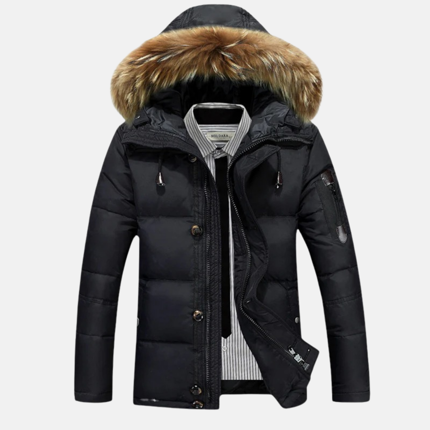 Mistrève | Parka Homme Hiver à Capuche Fourrure – Chaleur Luxueuse et Élégance Moderne
