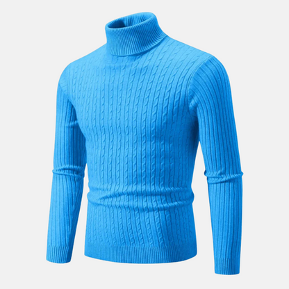 Mistrève | Pull Col Roulé Homme Élégant & Confortable – Style Classique