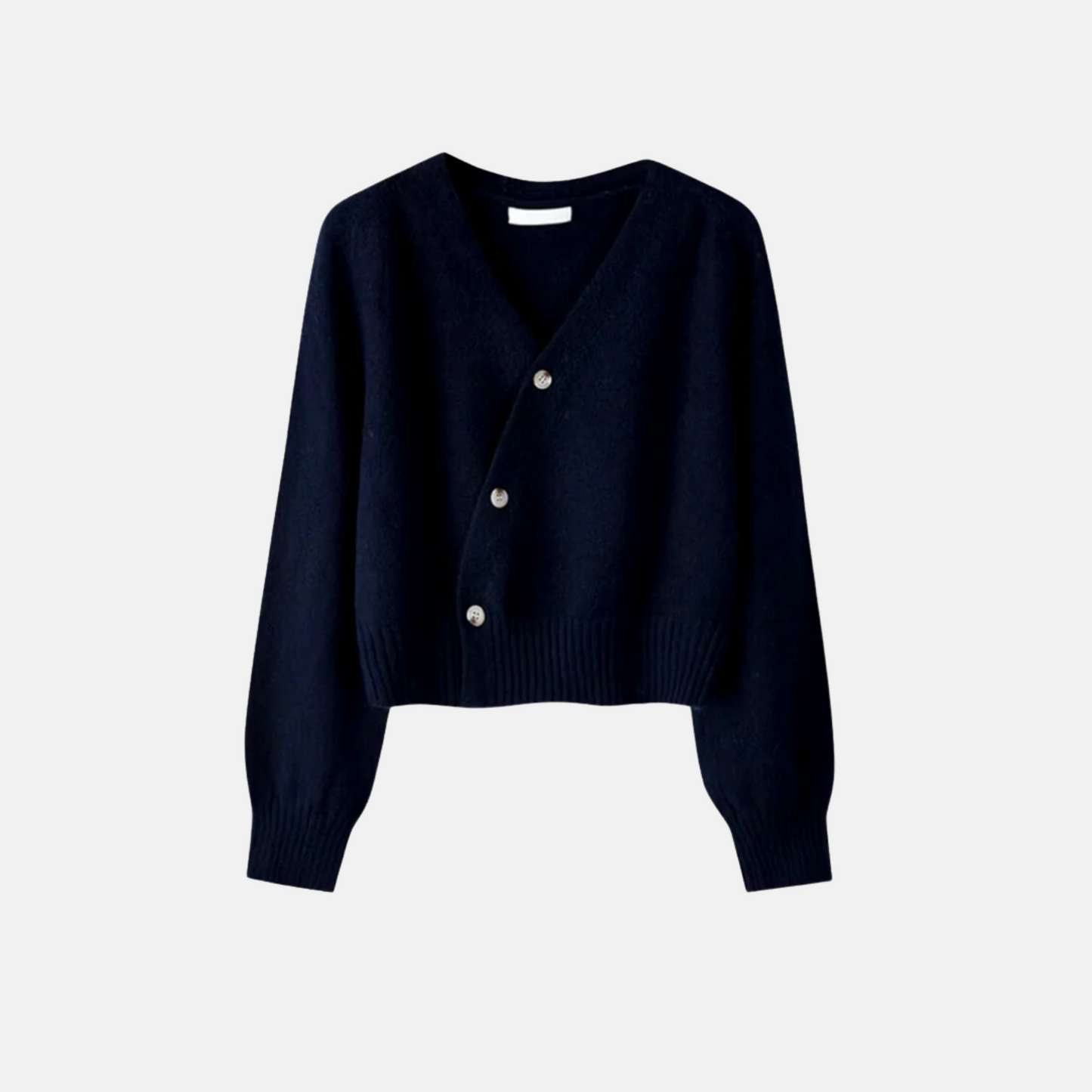 Mistrève | Cardigan en laine mérinos col V – Élégance moderne et confort raffiné