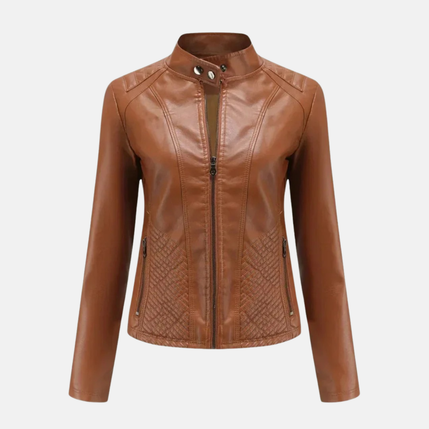 Mistrève | Veste Biker Cuir – Audace Féminine et Élégance Intemporelle