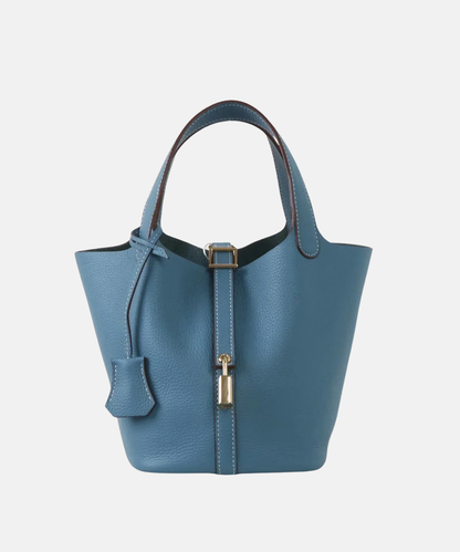 Mistrève | Sac Seau en Cuir Taupe – Élégance  au Quotidien