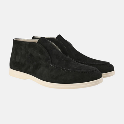 Mistrève | Mocassins Montants en Daim de Veau Old Money