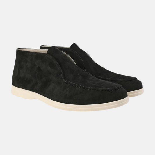 Mistrève | Mocassins Montants en Daim de Veau Old Money