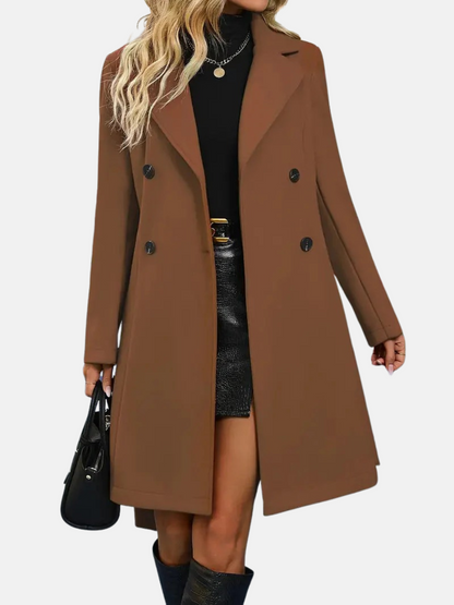 Mistrève | Trench-coat pour femme – Élégance, double boutonnage et col à revers