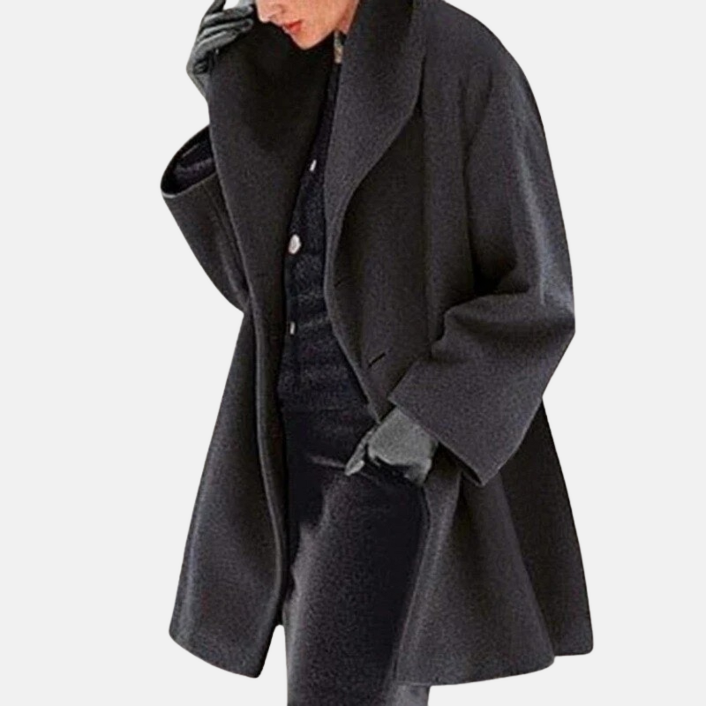 Mistrève | Manteau Femme en Laine à Large Col – Chaleur Hivernale & Élégance Intemporelle
