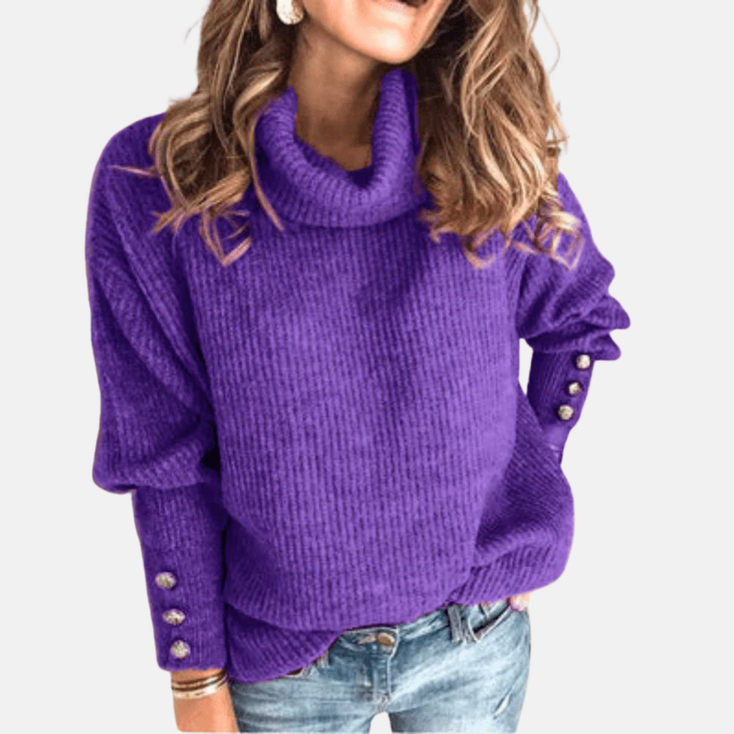 Mistrève | Pull Fin Col Roulé Femme – Élégance Douce & Confort d’Automne