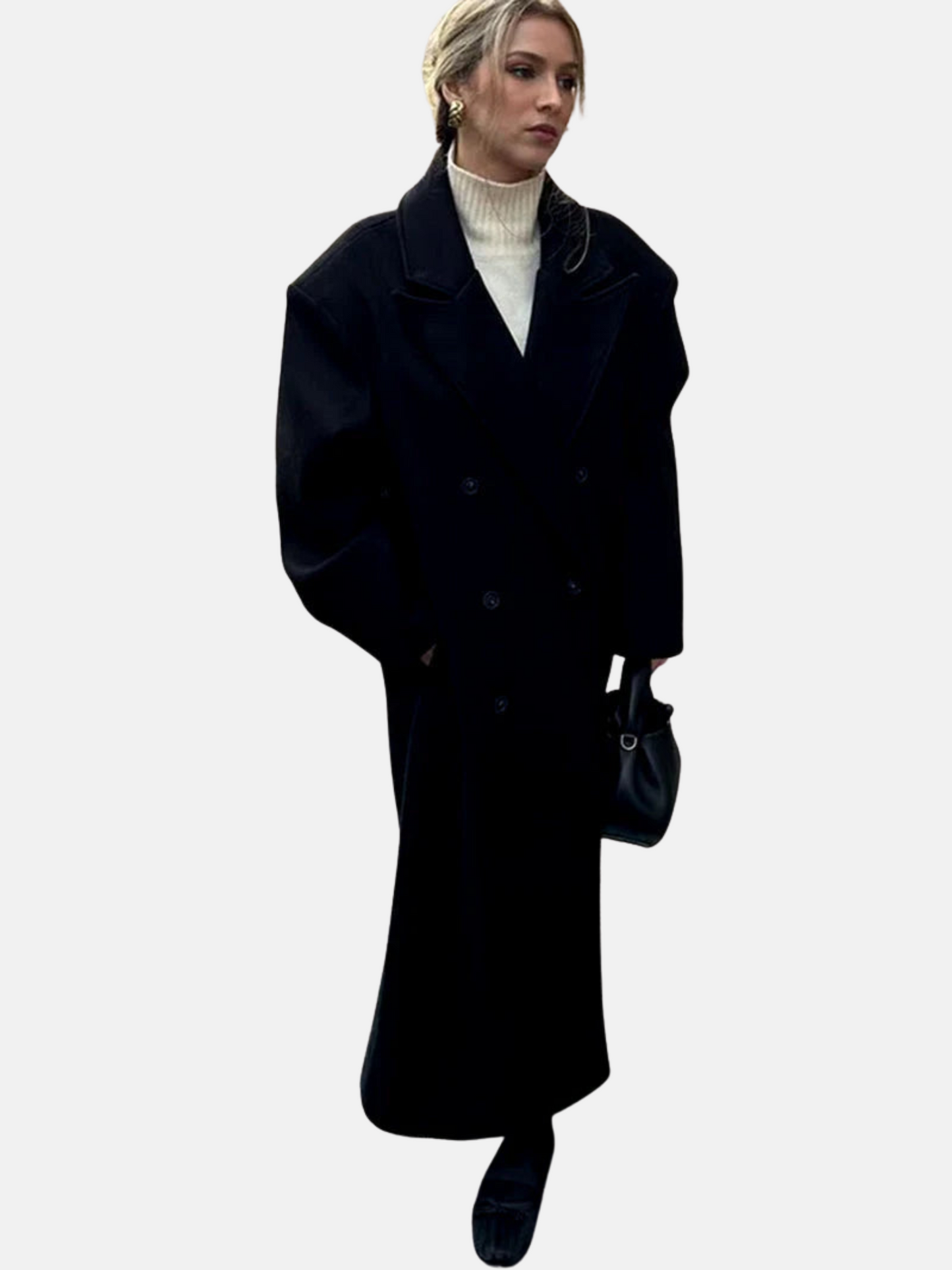 Mistrève | Manteau Oversize Femme Double-Boutonnage – Chaleur Élégante et Style Intemporel