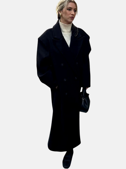 Mistrève | Manteau Oversize Femme Double-Boutonnage – Chaleur Élégante et Style Intemporel
