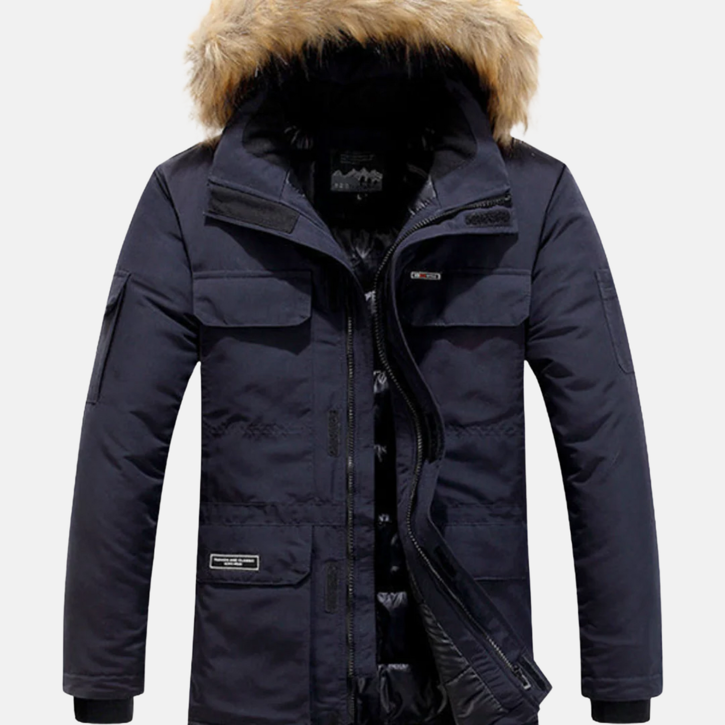 Mistrève | Manteau Homme à Capuche Fourrure – Chaleur Intense et Élégance Moderne