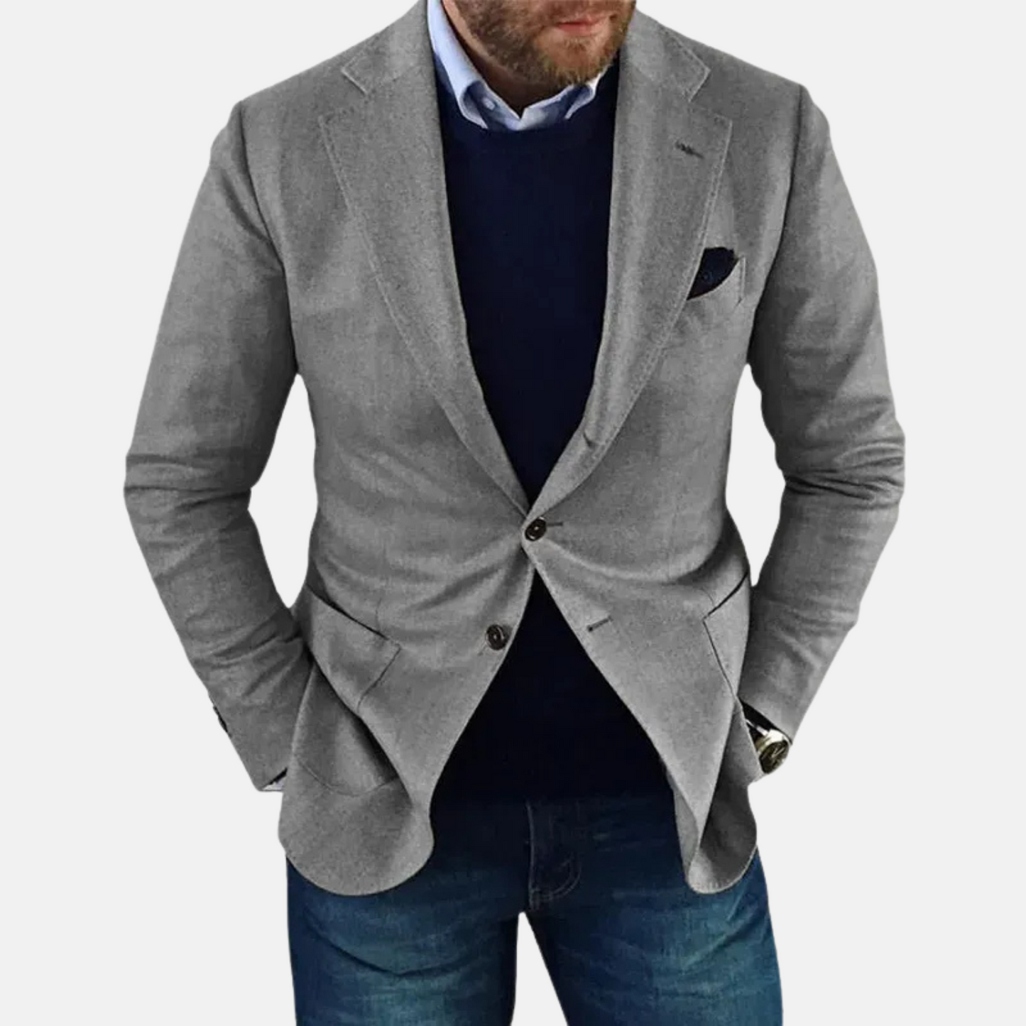 Mistrève | Blazer Homme Classique Intemporel – Élégance Discrète et Style Polyvalent