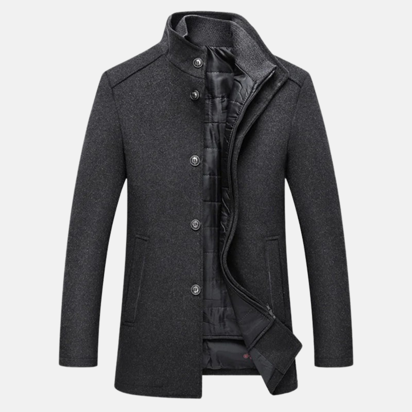 Mistrève | Manteau Long Homme à Manches Longues – Élégance Hivernale et Chaleur Intemporelle