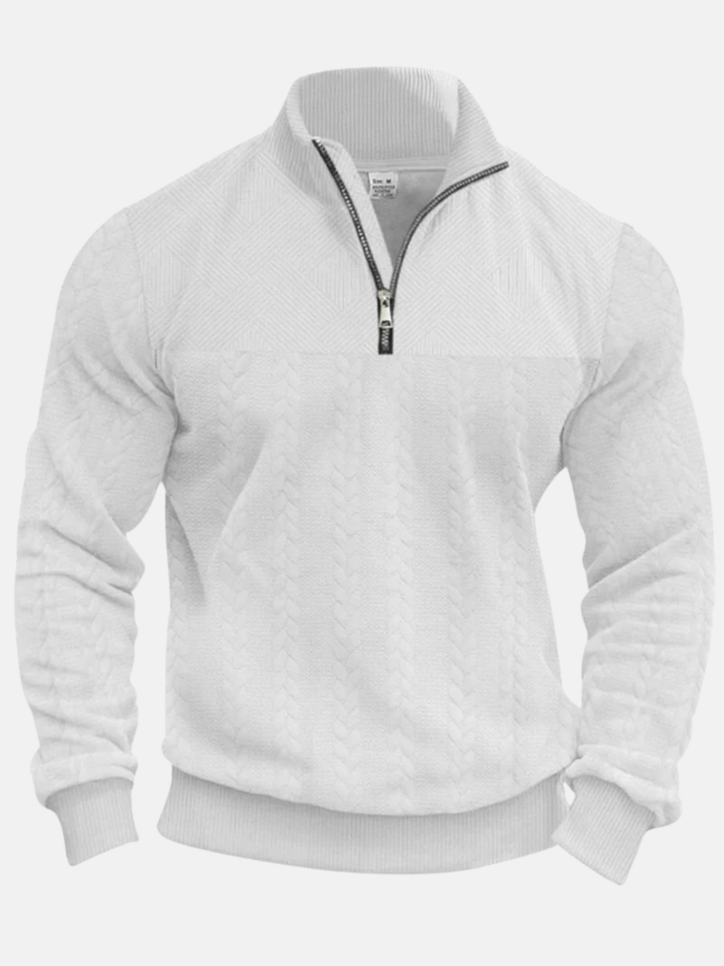 Mistrève | Pull Zippé Homme  – Col Montant Structuré & Intérieur Doux