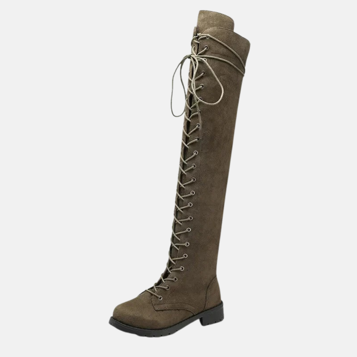 Mistrève | Cuissardes Femme Daim à Lacets – Allure Audacieuse et Élégance Moderne