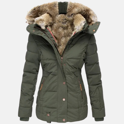 Mistrève | Veste Femme avec Col et Fourrure – Élégance et Protection Extrême
