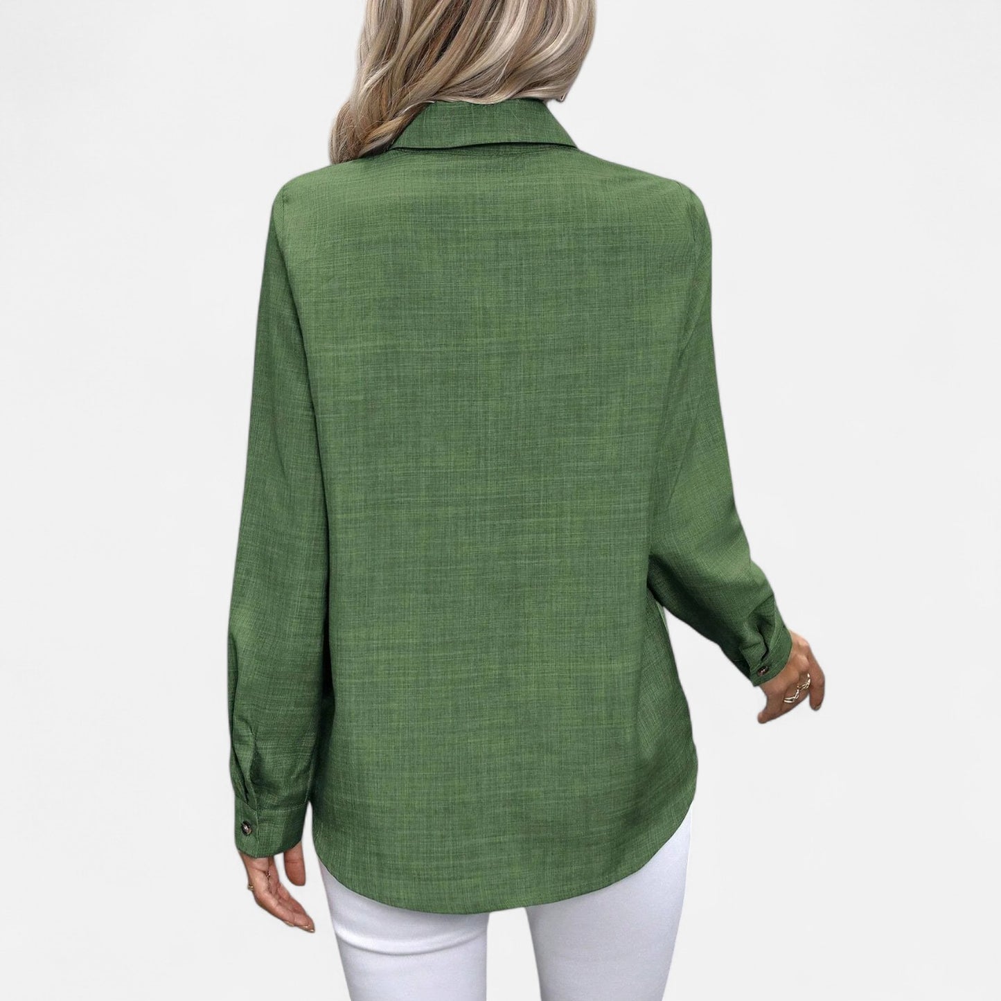 Mistrève | Chemise Femme Manche Longue à Col Revers – Casual Raffinée, Élégance Naturelle