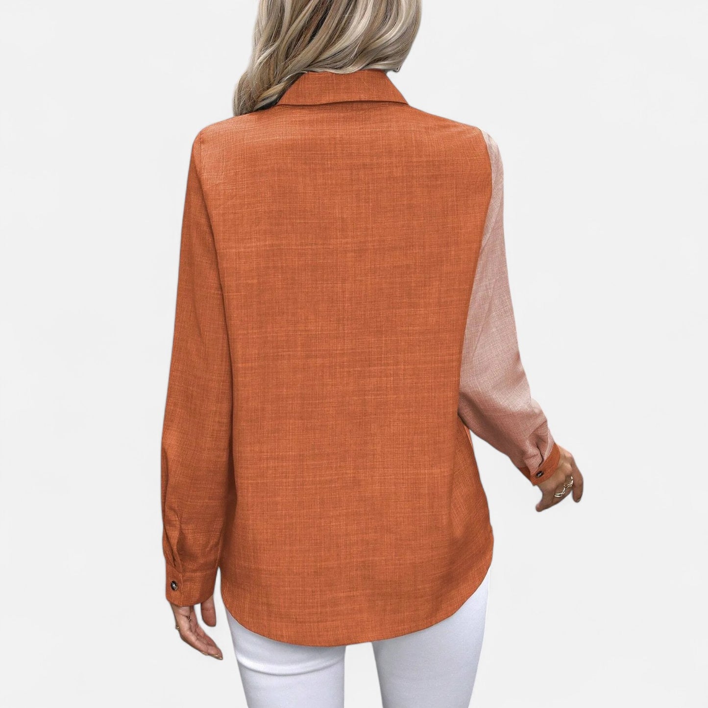 Mistrève | Chemise Femme Manche Longue à Col Revers – Casual Raffinée, Élégance Naturelle