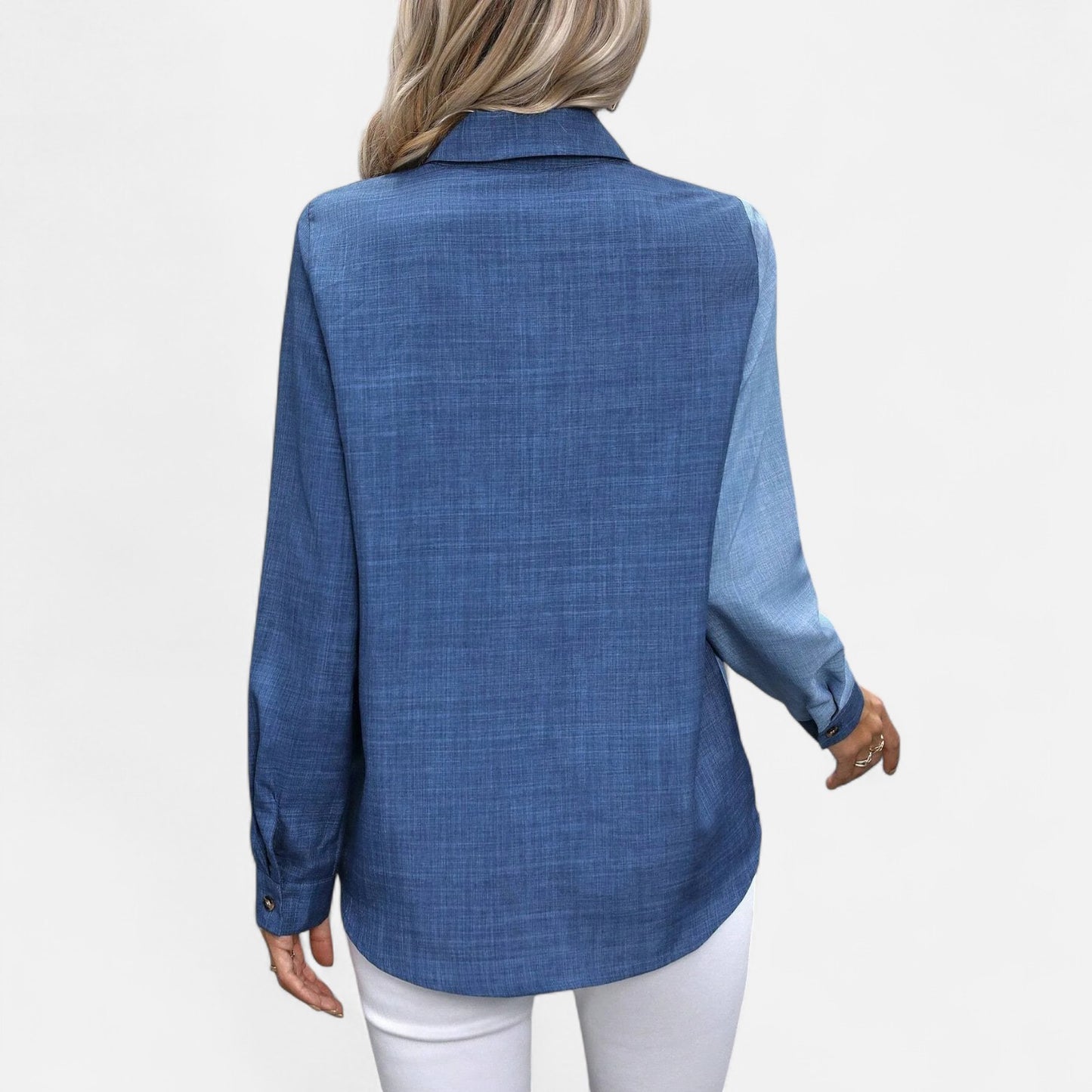 Mistrève | Chemise Femme Manche Longue à Col Revers – Casual Raffinée, Élégance Naturelle