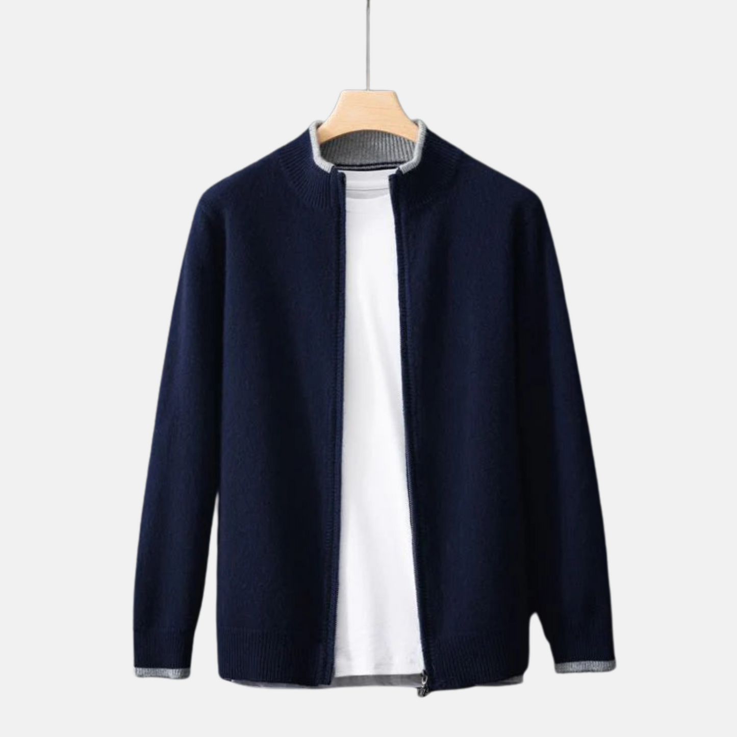 Mistrève | Veste Zippée en Cachemire – Douceur Absolue & Élégance Minimaliste