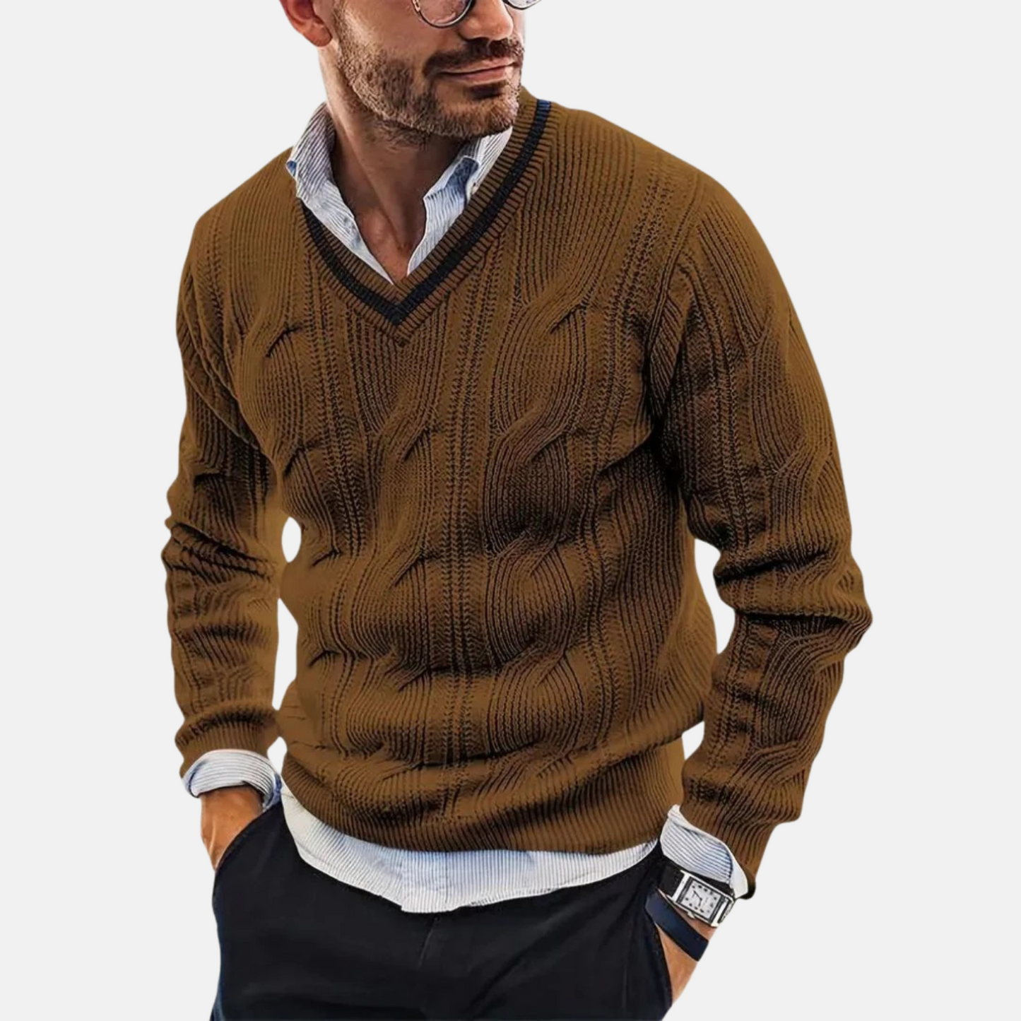 Mistrève | Pull Homme Maille Italienne – Élégance Intemporelle & Confort Luxueux