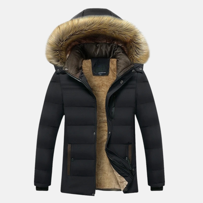 Mistrève | Veste Homme Hiver à Capuche Amovible – Style Outdoor & Protection Thermique