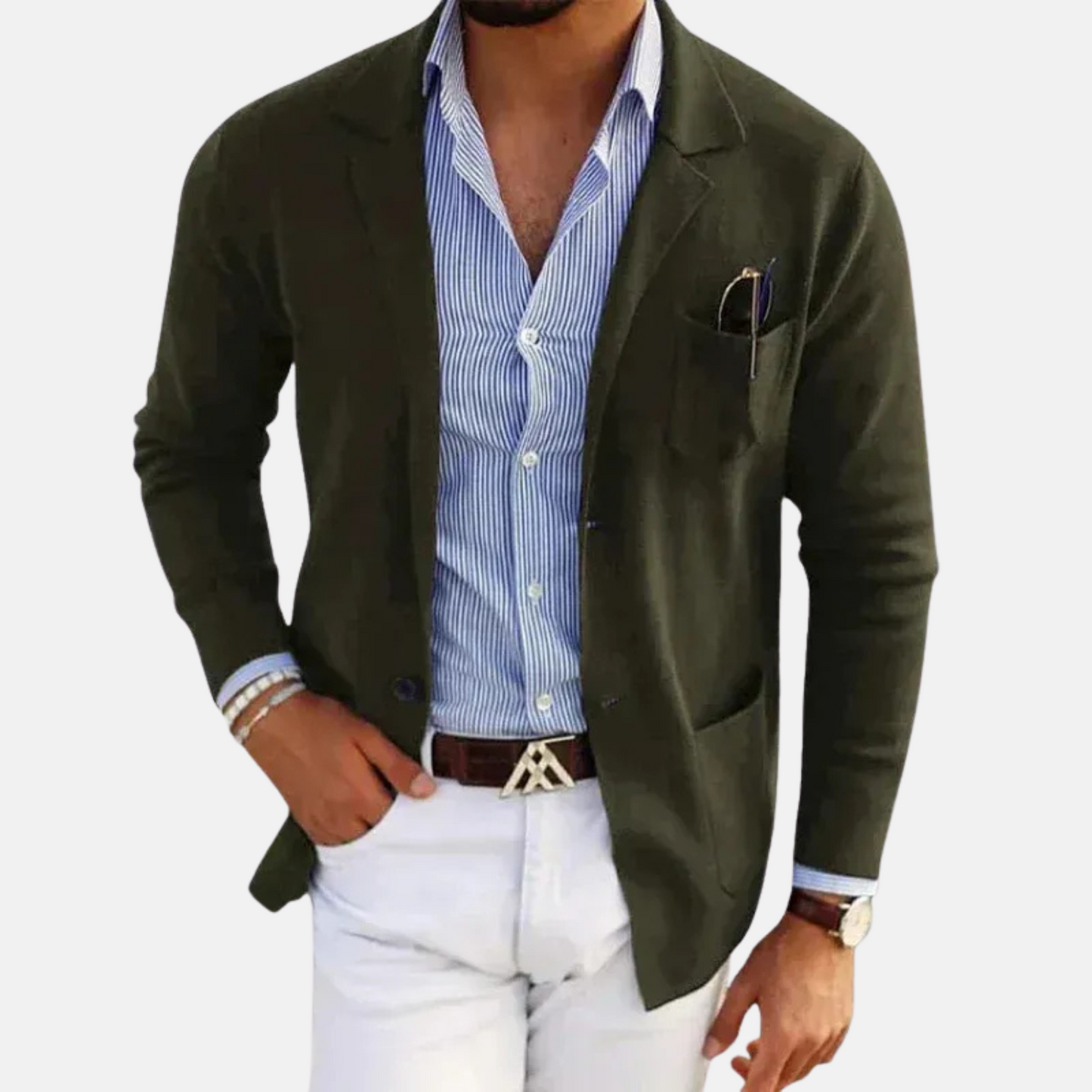Mistrève | Blazer Homme Classique Intemporel – Élégance Discrète et Style Polyvalent