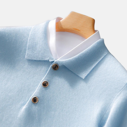Mistrève | Pull Polo Homme en Laine – Douceur Légère et Élégance Intemporelle