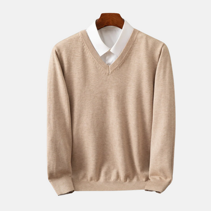 Mistrève | Pull Col V Homme – Douceur Intemporelle et Élégance Moderne