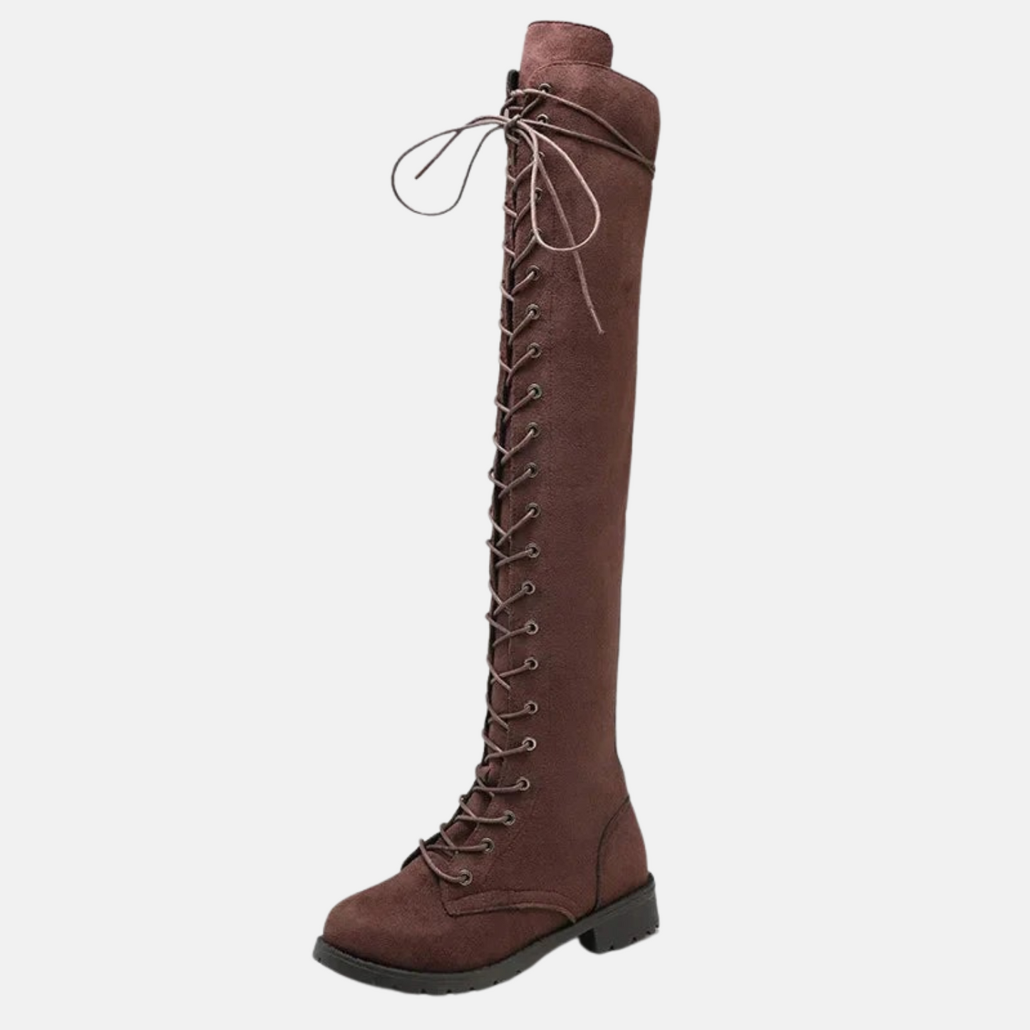 Mistrève | Cuissardes Femme Daim à Lacets – Allure Audacieuse et Élégance Moderne