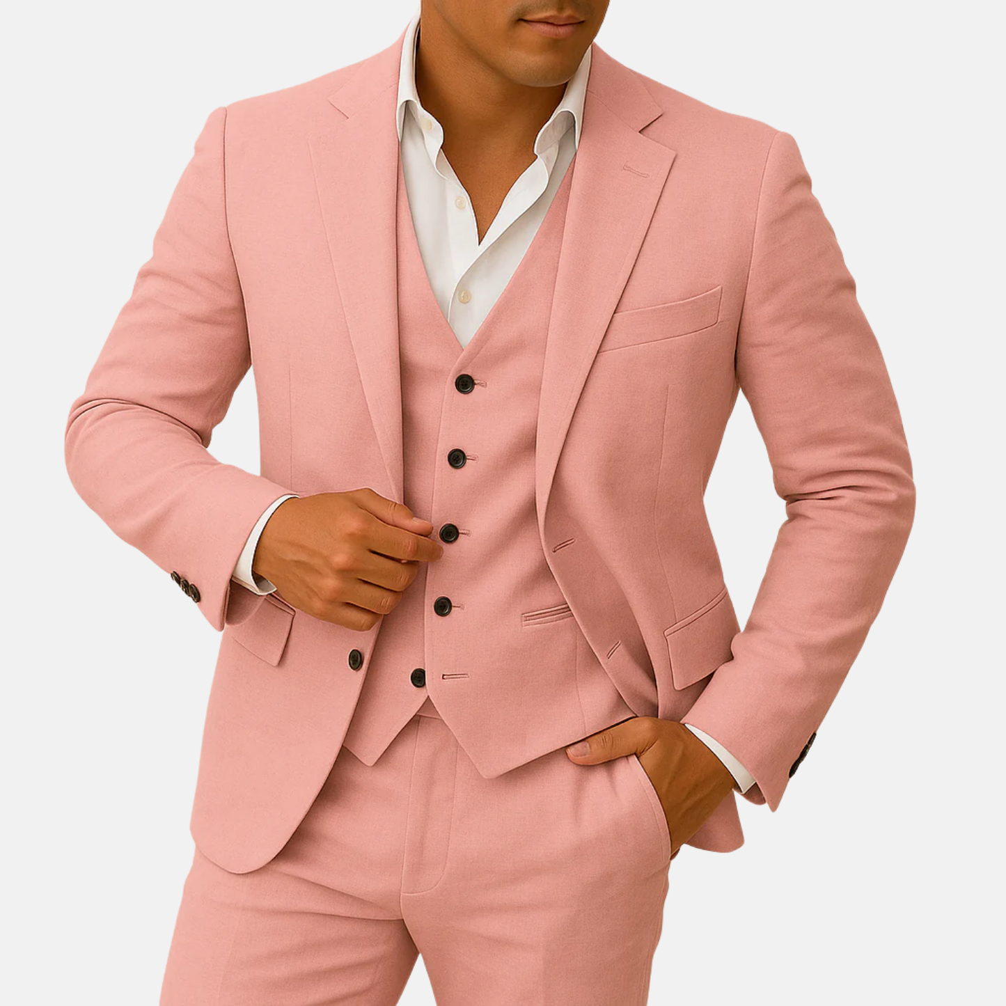Mistrève | Costume en Lin 3 Pièces pour Homme