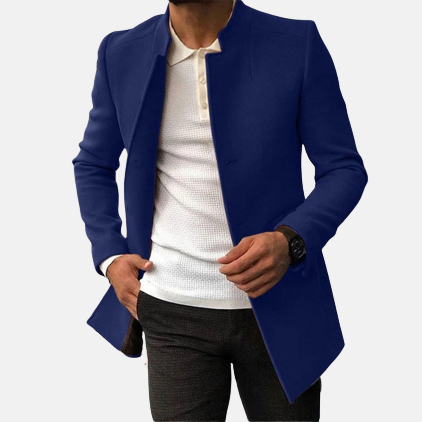 Mistrève | Manteau Long Homme Élégant – Chic Intemporel