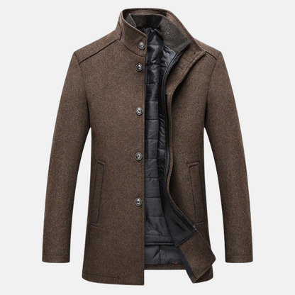 Mistrève | Manteau Long Homme à Manches Longues – Élégance Hivernale et Chaleur Intemporelle