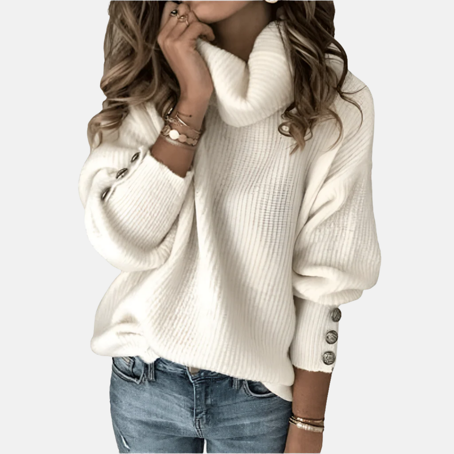 Mistrève | Pull Fin Col Roulé Femme – Élégance Douce & Confort d’Automne